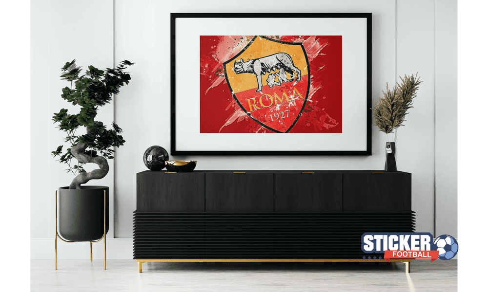 Decoration foot du ROMA logo tableau