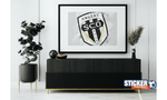 Decoración de fútbol del logo de Angers SCO - Vignette | stickers foot