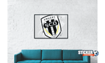Decoración de fútbol del logo de Angers SCO - Vignette | stickers foot