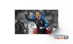 Decoración cartel futbolista Antoine Griezmann - Vignette | stickers foot