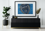Decoración pared fútbol logo Estac Troyes cuadro - Vignette | stickers foot