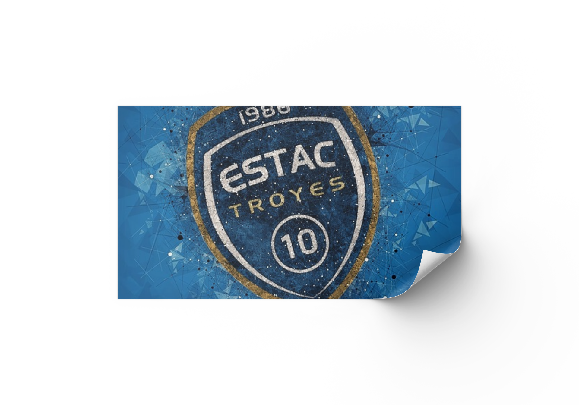 Déco mural football logo Estac Troyes tableau