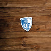 Etiqueta engomada del logotipo de fútbol de Grenoble