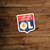 Calcomanía OL - logotipo del club de fútbol de Lyon