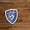 Pegatina con el logo de fútbol de Bastia
