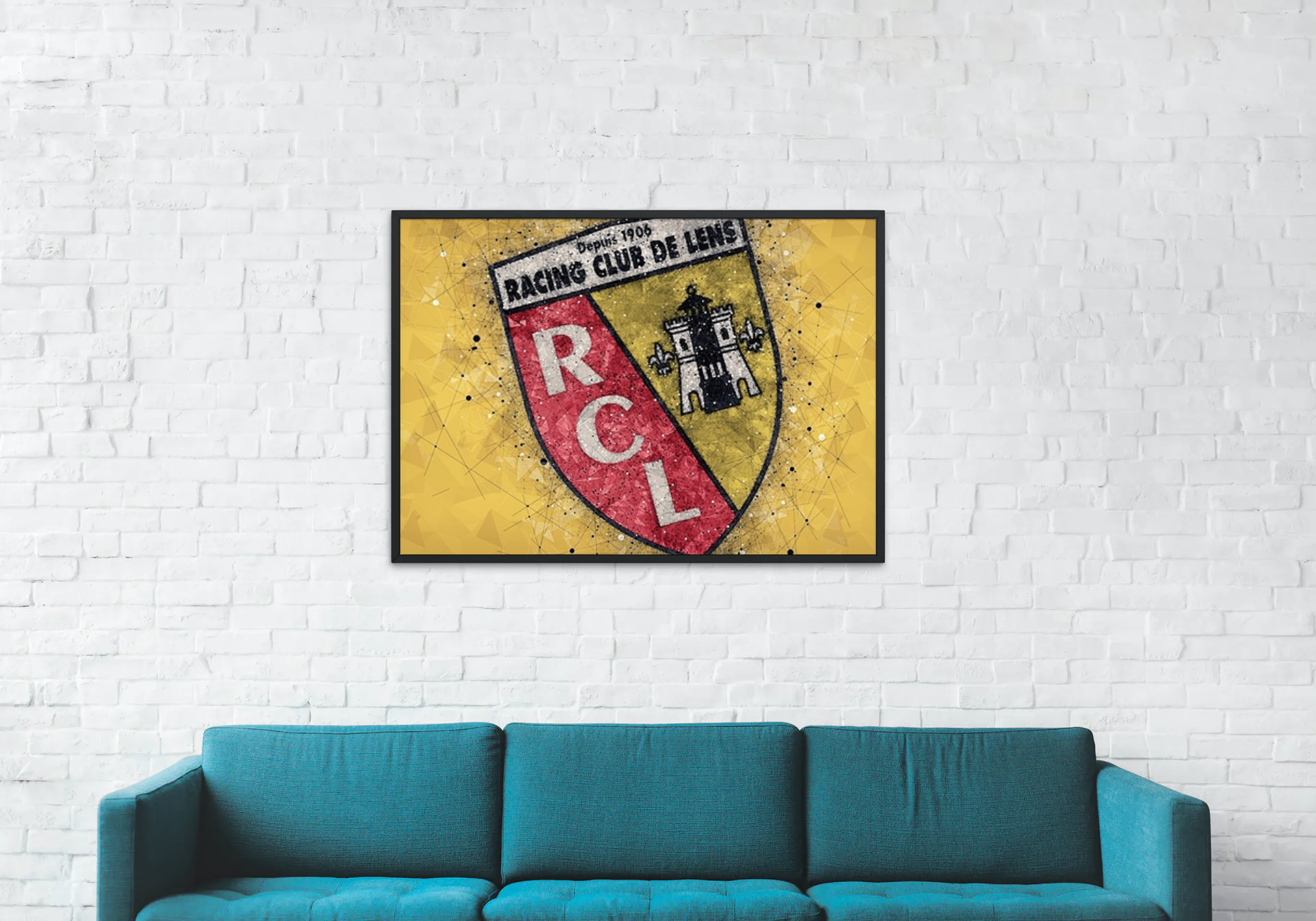Affiche RC Lens decoration tableau pour fans