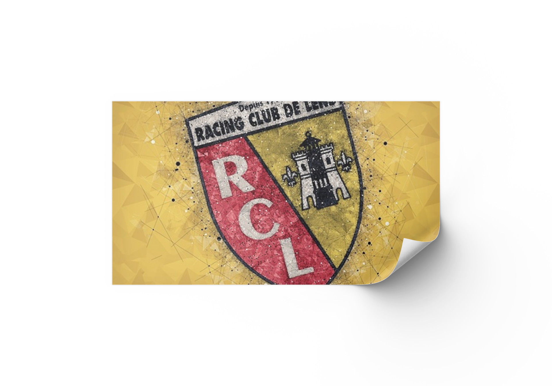 Affiche RC Lens decoration tableau pour fans