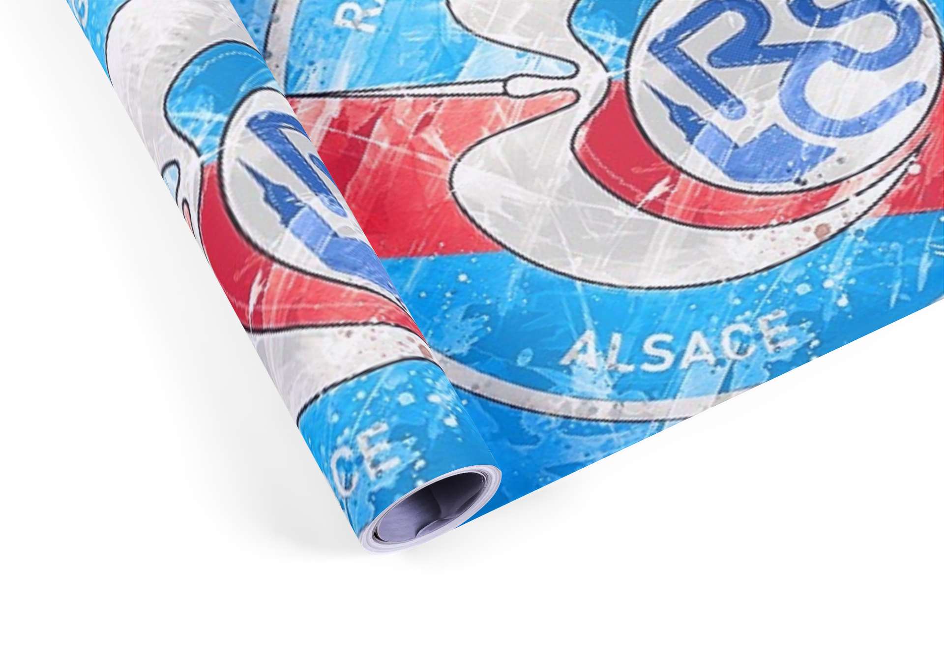 Déco mural football logo Racing Strasbourg tableau