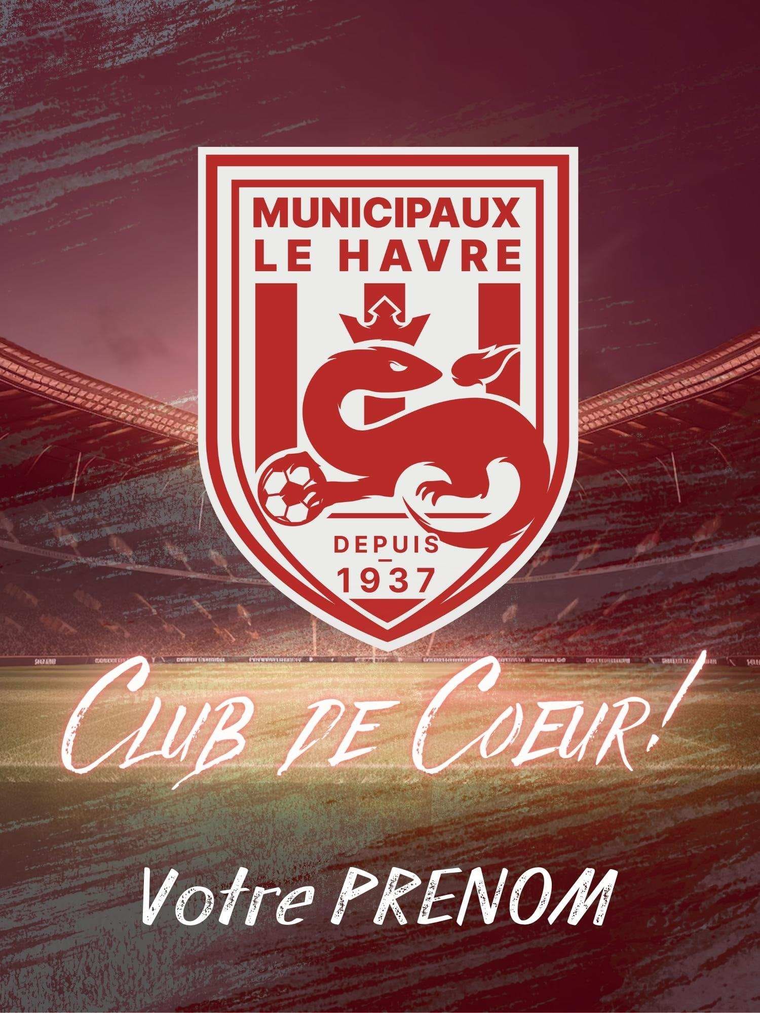 Un graphisme personnalisé pour un club de football, avec un écusson représentant un sanglier couronné tenant un ballon de football, et de l’espace pour un nom personnalisé.