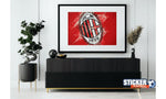 Efecto de pintura de fútbol Deco AC Milan - Vignette | Sticker Foot
