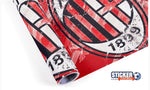 Efecto de pintura de fútbol Deco AC Milan - Vignette | Sticker Foot