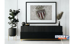 Decoración del tablero de fútbol con el logotipo de AS Monaco - Vignette | Sticker Foot