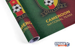 Decoración del tablero de fútbol del logotipo de la selección de Camerún - Vignette | Sticker Foot