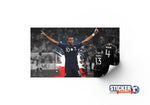 Tablero de decoración de fútbol MBAPPÉ en la selección francesa - Vignette | Sticker Foot
