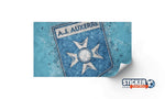 AJ Auxerre logo decoración de fútbol - Vignette | Sticker Foot