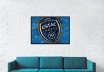 Decoración pared fútbol logo Estac Troyes cuadro - Vignette | Sticker Foot