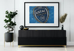 Decoración pared fútbol logo Estac Troyes cuadro - Vignette | Sticker Foot