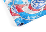 Pintura de decoración de pared de fútbol con logo de Racing Strasbourg - Vignette | Sticker Foot