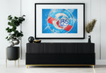 Pintura de decoración de pared de fútbol con logo de Racing Strasbourg - Vignette | Sticker Foot