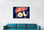 Cuadro decorativo de pared de fútbol del Olympique Lyonnais - Vignette | Sticker Foot