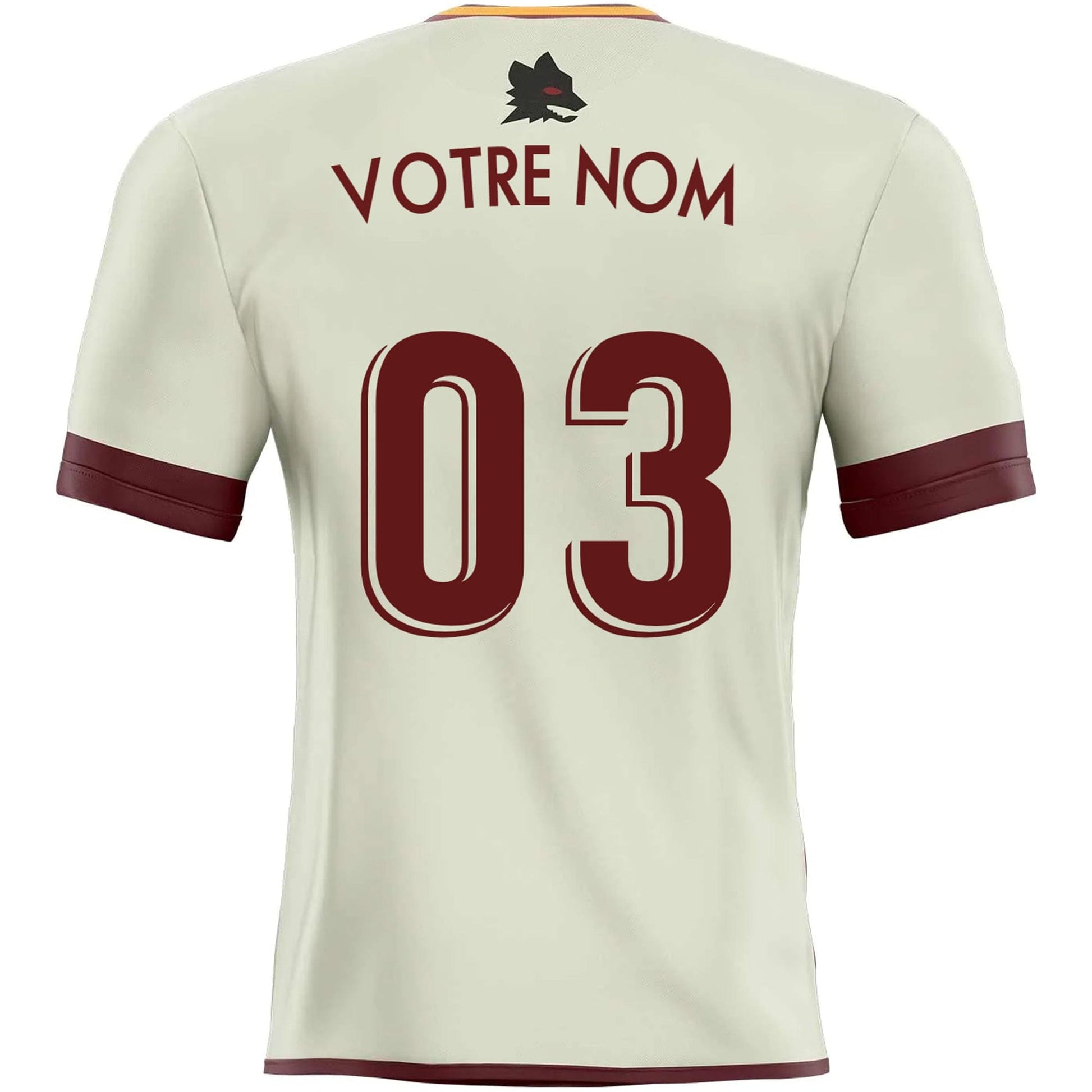 Déco sticker foot - 2023 AS ROMA EXTERIEUR Personnalisé