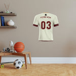 Decoración cromo fútbol - 2023 AS ROMA AWAY en Personalizar - Vignette | Sticker Foot