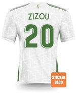 Déco sticker foot - Maillot Algérie blanc - Vignette | Sticker Foot