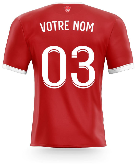 Déco foot maillot de BREST Personnalisé sticker-foot