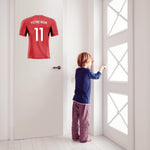 Decoración de pegatinas de fútbol - Camiseta de fútbol Rennes personalizada - Vignette | Sticker Foot