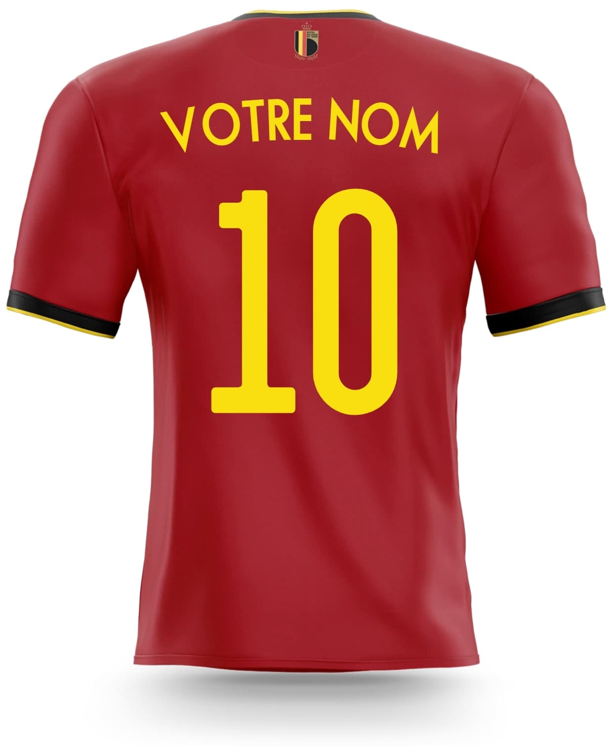 Déco sticker maillot de foot personnalisé Belgique