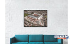 Cartel de decoración Vista aérea del estadio de fútbol de Anfield - Vignette | Sticker Foot