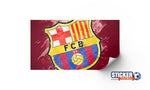 Decoración del Barça con el logo en la pizarra - Vignette | Sticker Foot