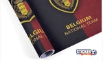Decoración del tablero de fútbol del equipo belga - Vignette | Sticker Foot