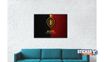 Decoración del tablero de fútbol del equipo belga - Vignette | Sticker Foot