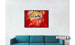 Pie decorativo de la mesa con logo ROMA - Vignette | Sticker Foot