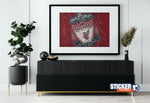Decoración pie salón poster Liverpool fc - Vignette | Sticker Foot