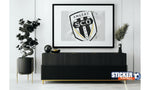 Decoración de fútbol del logo de Angers SCO - Vignette | Sticker Foot