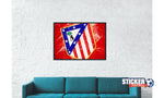 Decoración mesa logo Atlético Madrid Fútbol - Vignette | Sticker Foot