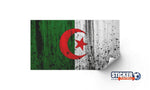 Decoración de un partidario de Argelia en pintura - Vignette | Sticker Foot
