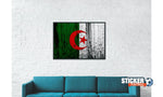 Decoración de un partidario de Argelia en pintura - Vignette | Sticker Foot