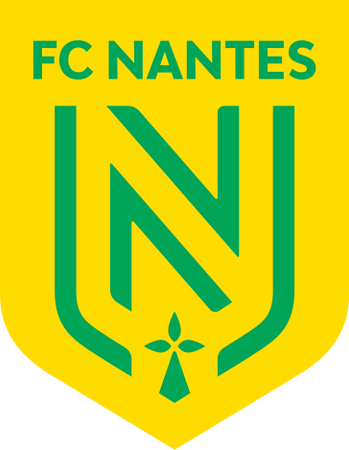Etiqueta engomada del logotipo del FC Nantes