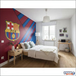Papier Peint Bleu-Rouge FC Barcelone Bold - Vignette | stickers foot