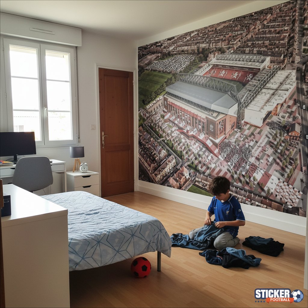 Visualisation Papier peint foot Anfield english stadiums