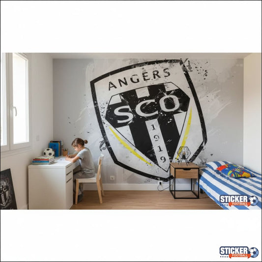 Visualisation papier peint foot Angers SCO deco