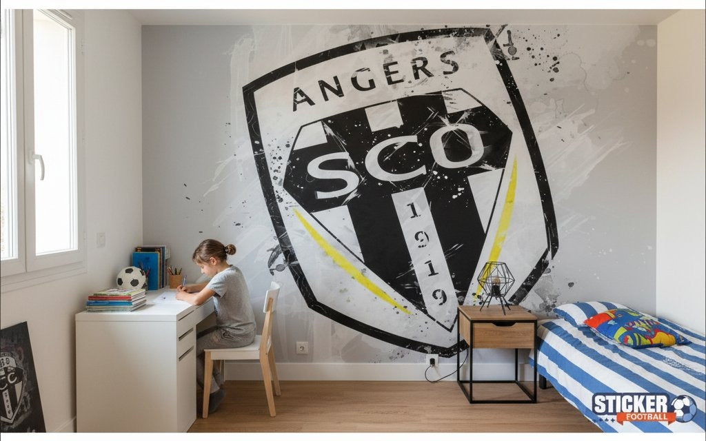 Visualisation papier peint foot Angers SCO deco