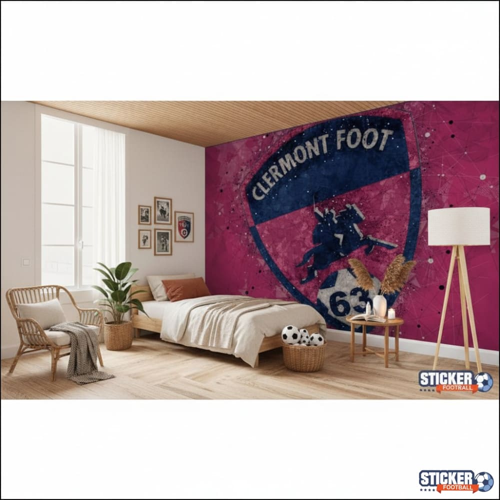 Visualisation papier peint foot Clermont Football deco