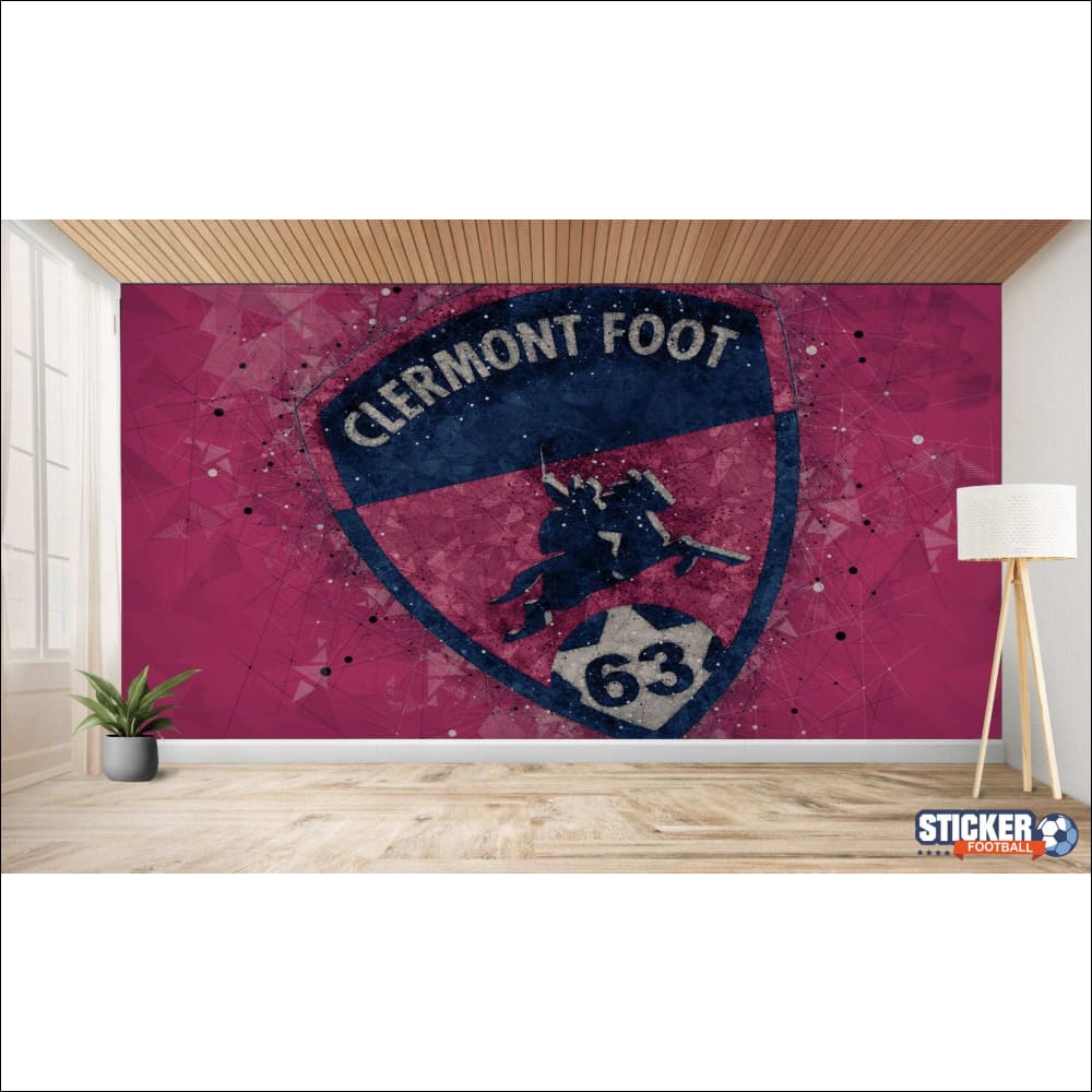 Art mural du logo Clermont Foot.
