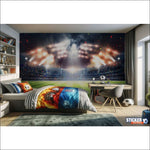 papier peint foot deco stade - Vignette | stickers foot