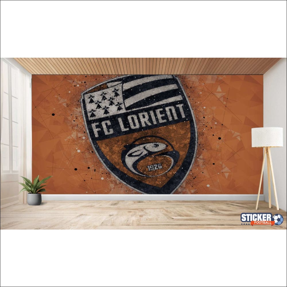 Art mural de l’écusson du FC Lorient.