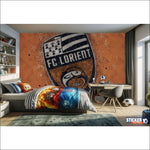 papier peint foot FC Lorient logo_ - Vignette | stickers foot
